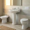 Vaso a terra WC scarico a pavimento bianco