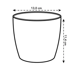 Vaso Brussels Round Mini Ø 12,5 cm Giallo