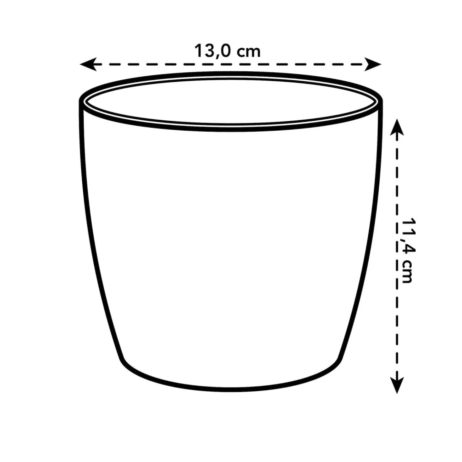 Vaso Brussels Round Mini Ø 12,5 cm Giallo
