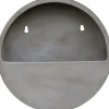 Vaso da appendere in Fiberstone 31x31x9 cm beige
