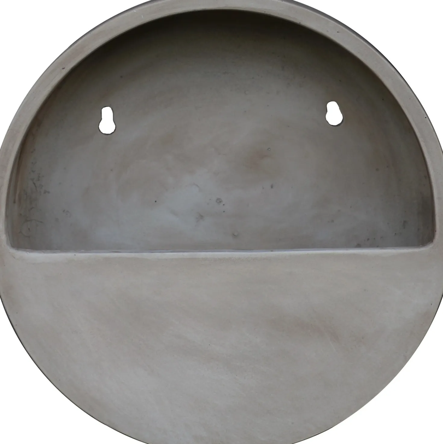 Vaso da appendere in Fiberstone 31x31x9 cm beige