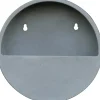 Vaso da appendere in Fiberstone 31x31x9 cm grigio