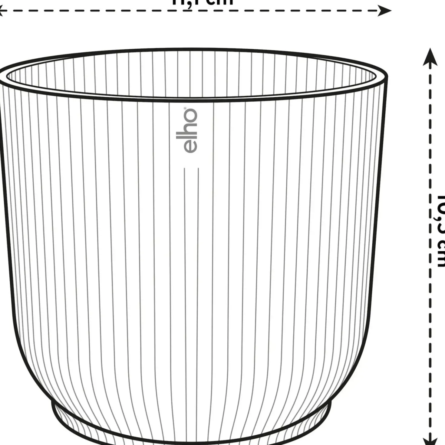 Vaso da esterno fiori Elho Mini Vibes Fold blu Ø 11 cm