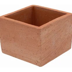 Vaso da esterno in terracotta Mignon quadrato 9x11,5x8 cm