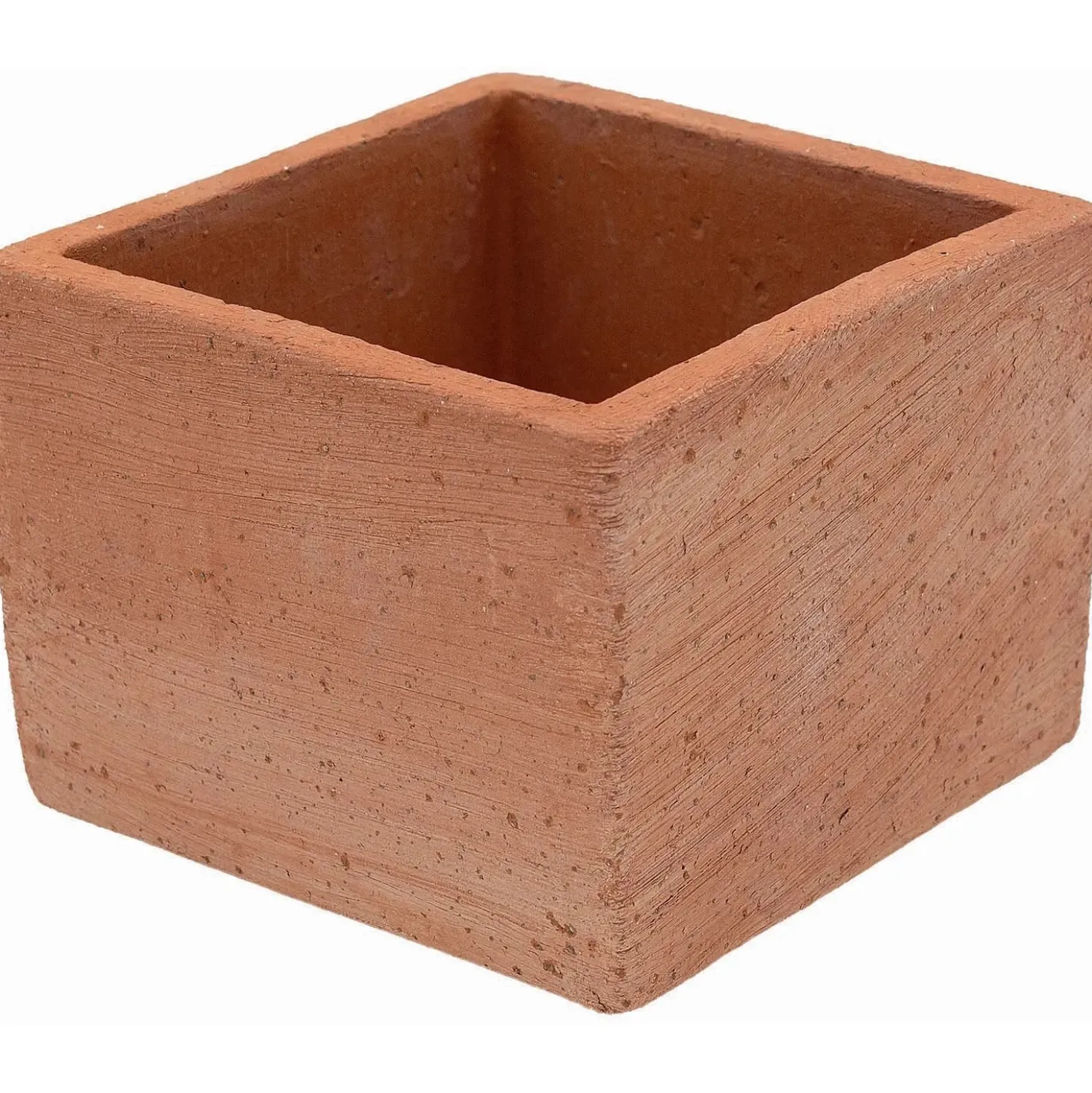 Vaso da esterno in terracotta Mignon quadrato 9x11,5x8 cm