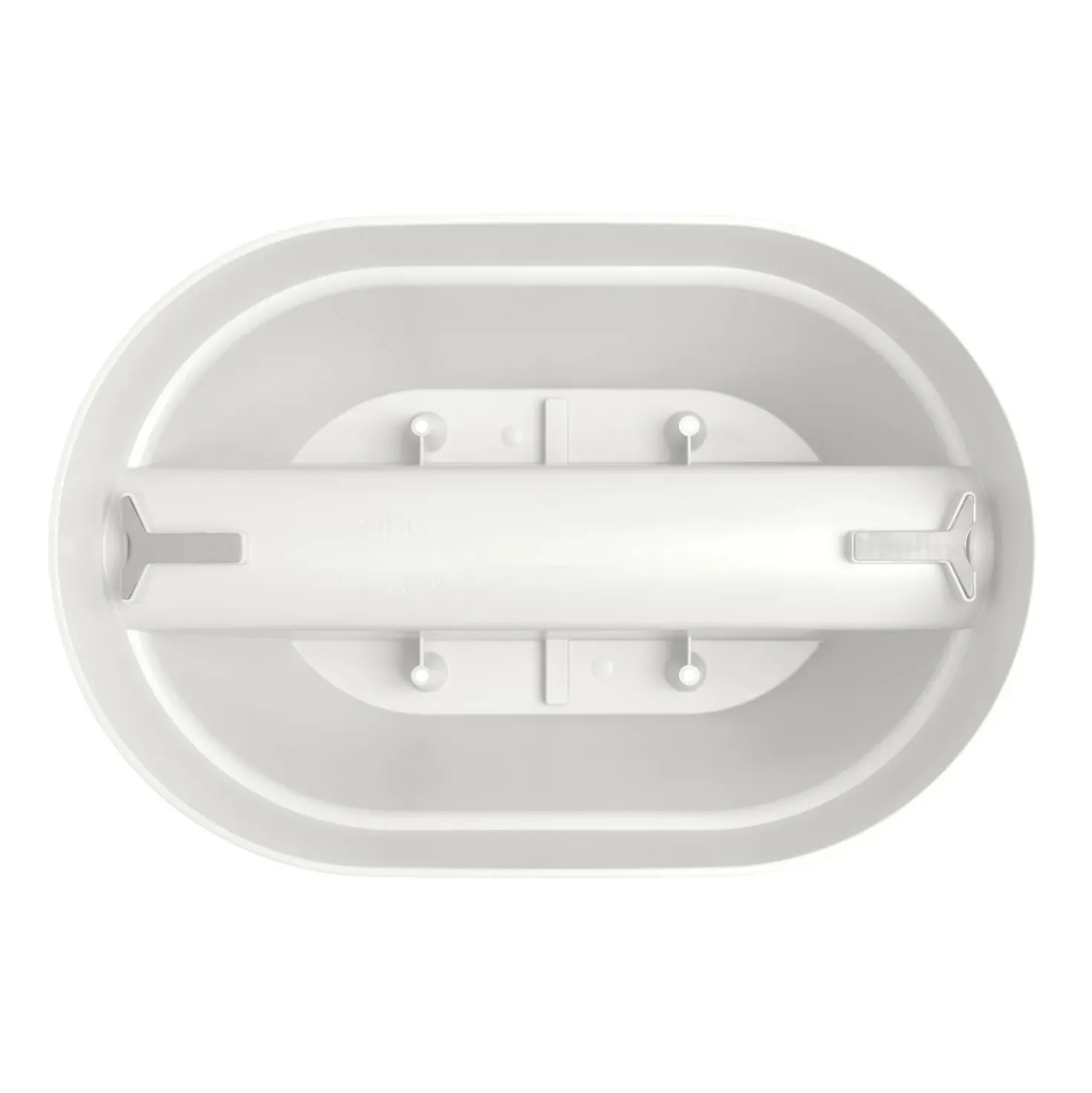 Vaso da ringhiera Flower Bridge Elho Vibia Campana 39x26x22 cm bianco seta