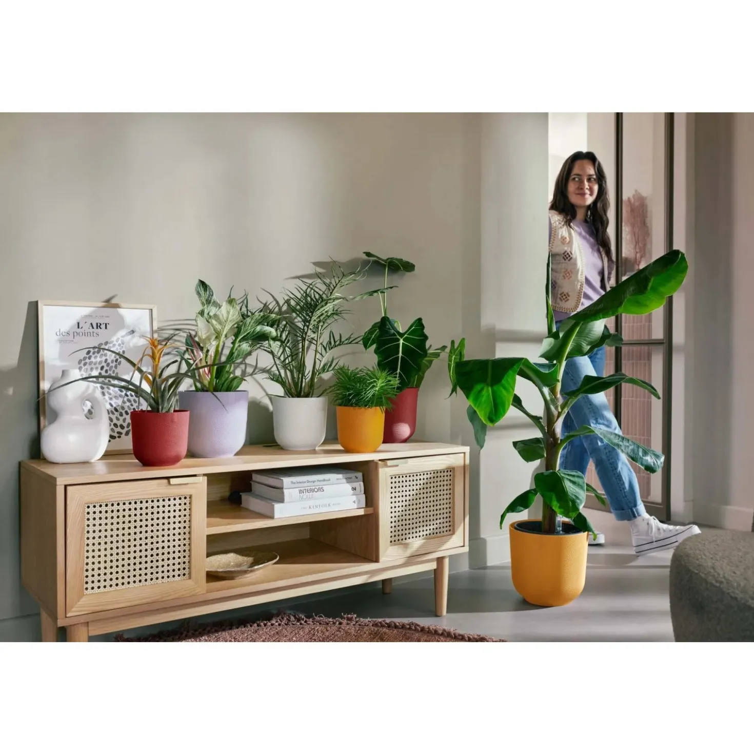 Vaso Elho Jazz Round Bianco Ø 19 x B 19 x H 18 cm interno