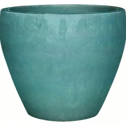 Vaso in ceramica verde 35x35x30 cm