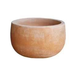 Vaso in terracotta rotondo 20x20x11 cm