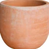 Vaso in terracotta rotondo 26x26x22 cm