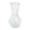 Vaso in vetro Ø8xH15 cm bianco