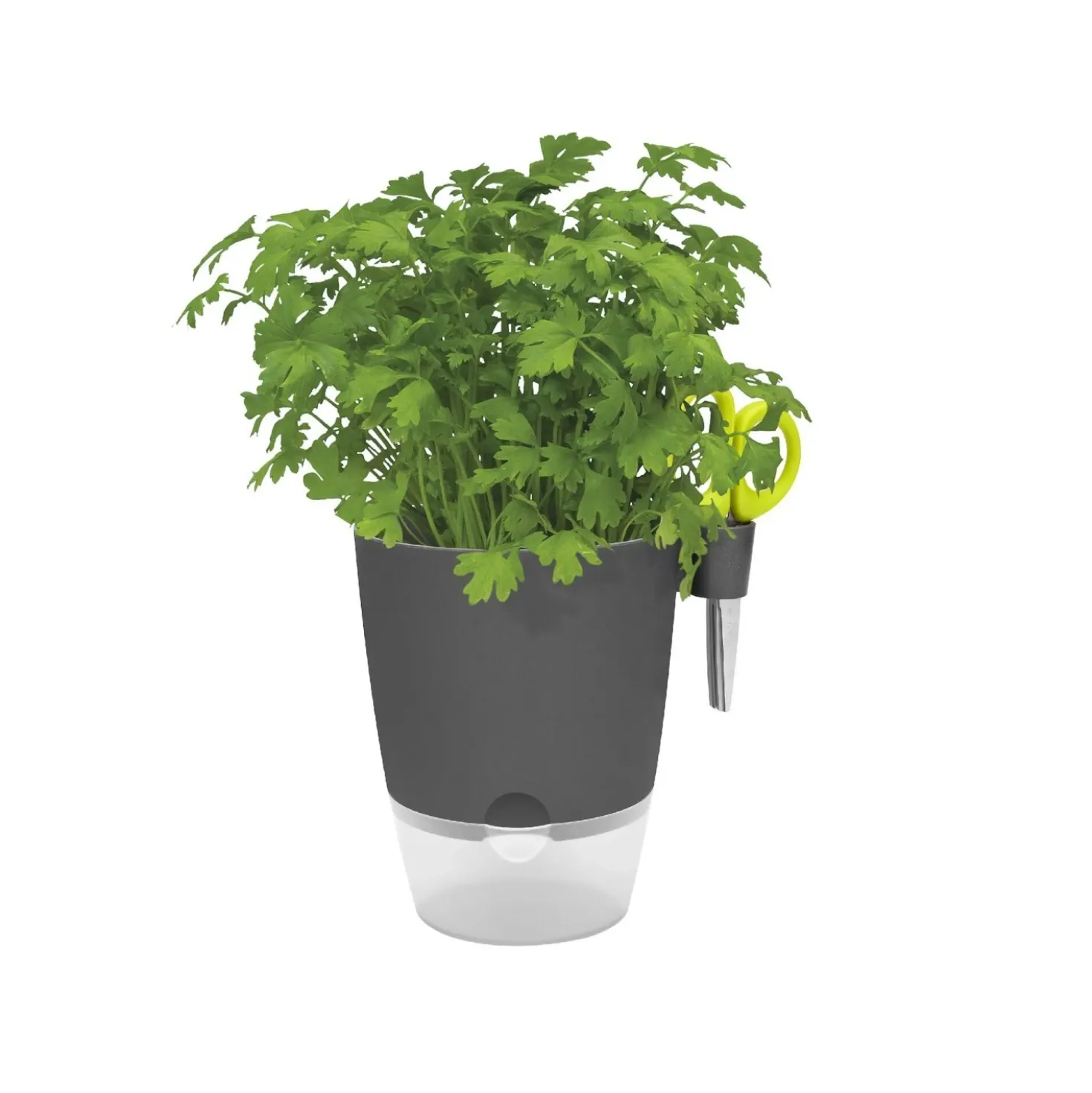 Vaso per erbe aromatiche Elho Brussels All-in 1 Ø 13x22 cm antracite
