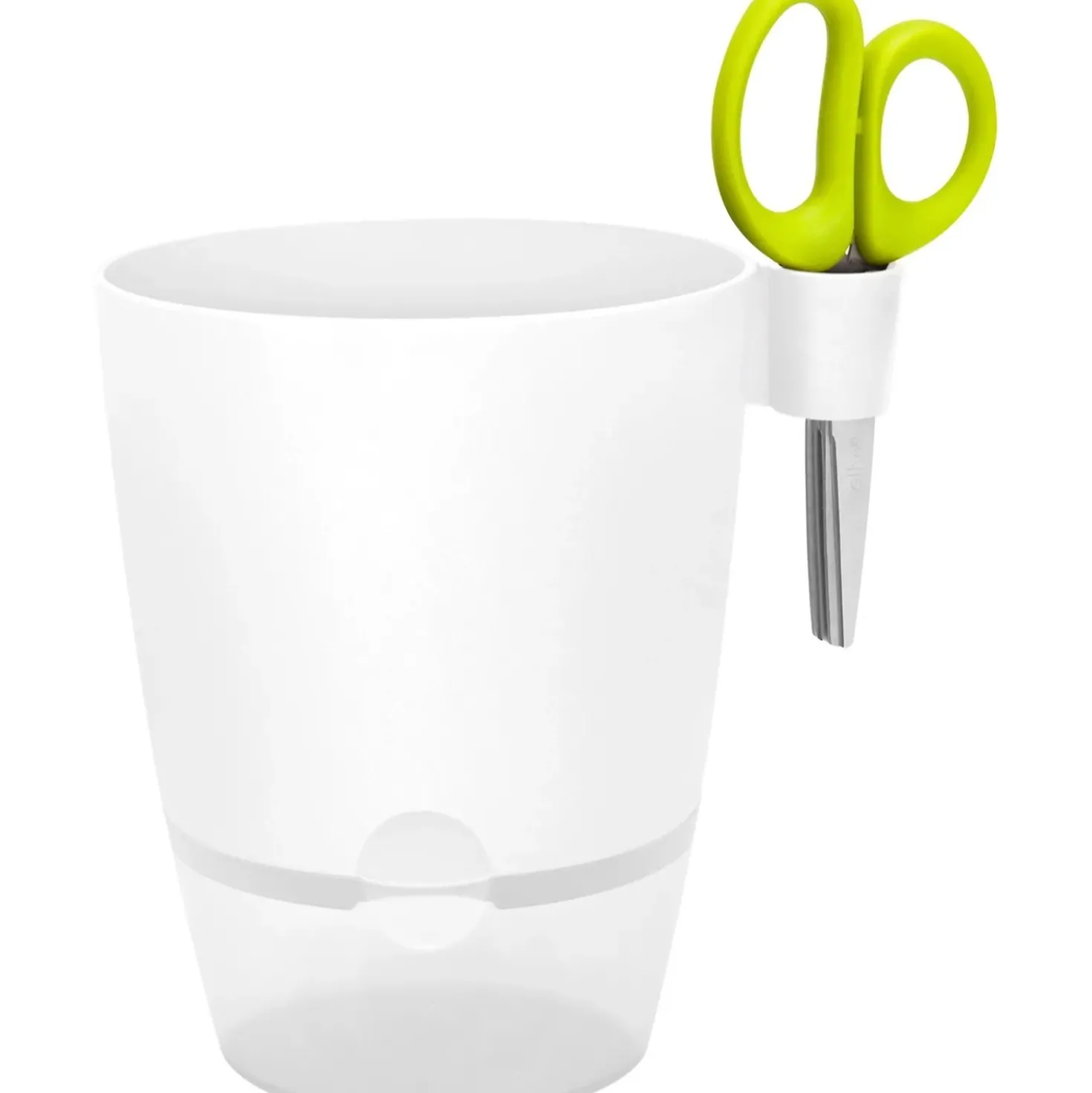 Vaso per erbe aromatiche Elho Brussels All-in 1 Ø 13x22 cm bianco