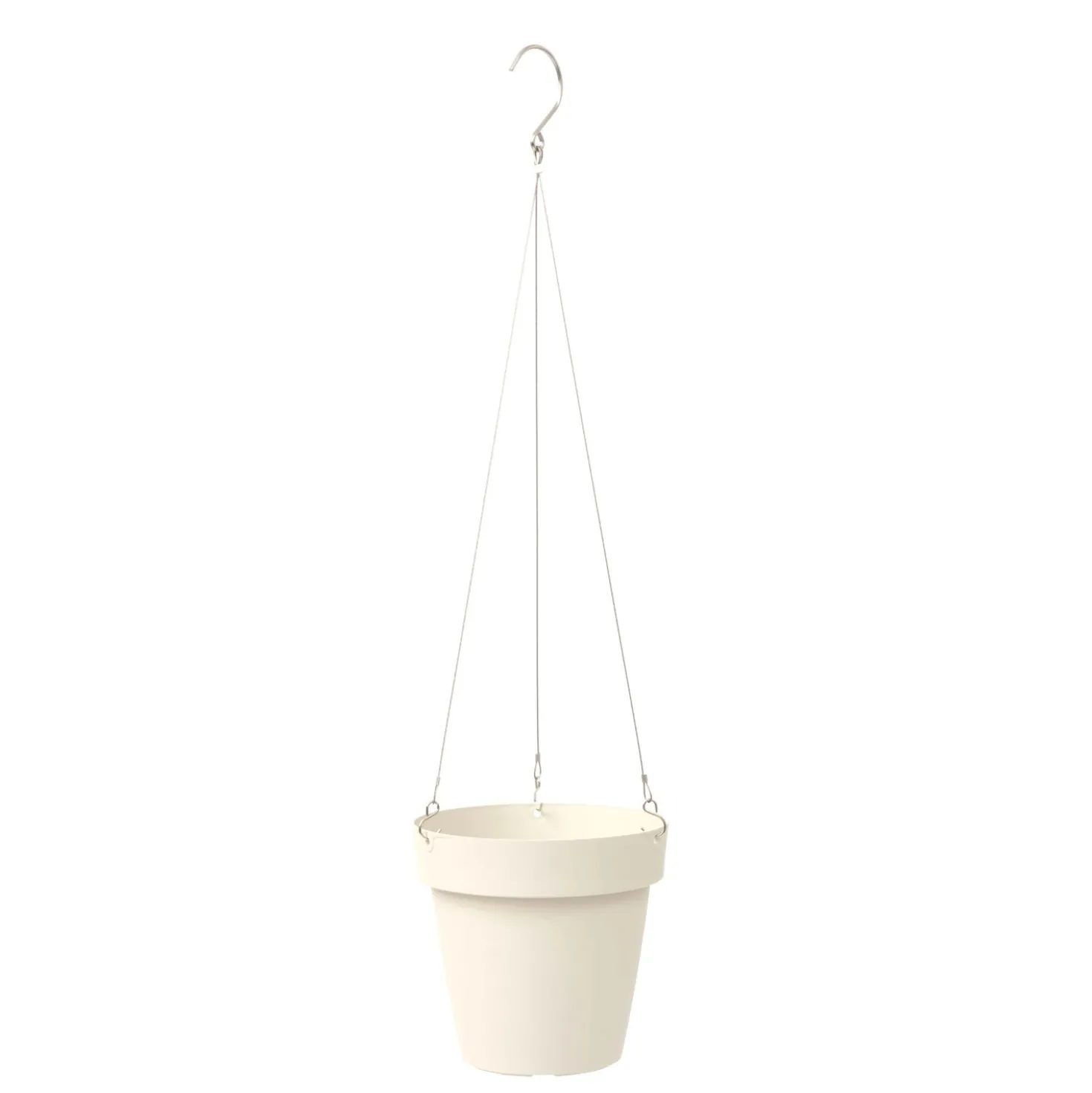 Vaso per piante da appendere Mymood Air 20 cm bianco plastica riciclata