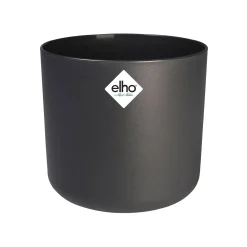Vaso per piante rotondo Elho B.For Soft Ø 24,7 cm antracite