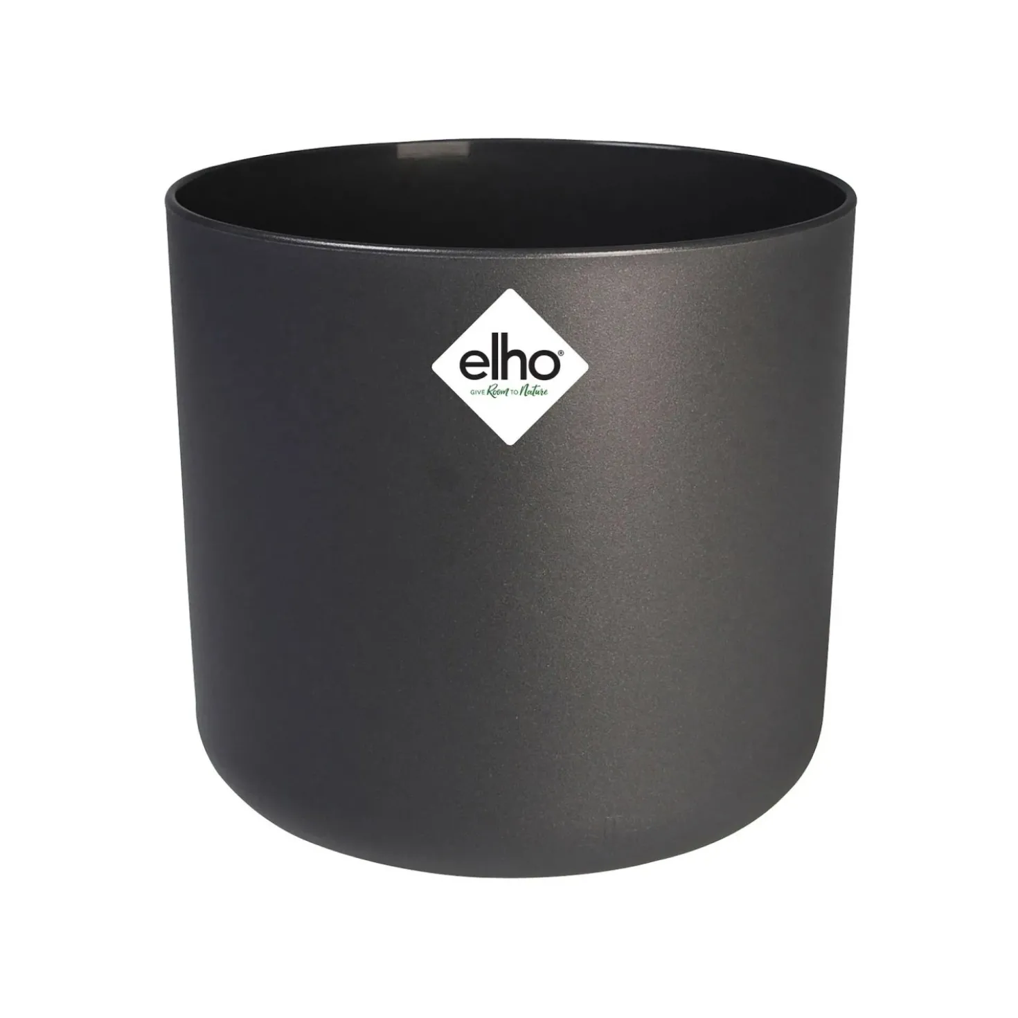 Vaso per piante rotondo Elho B.For Soft Ø 24,7 cm antracite