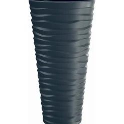 Vaso per piante Sand alto in plastica 62x35x35 cm antracite