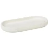 Vassoio Filami in resina bianco opaco 10x27x2,5 cm