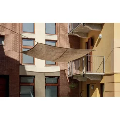 Vela ombreggiante quadrata 3x3 m canapa