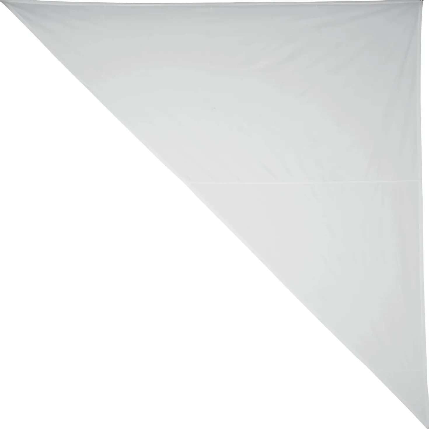 Vela ombreggiante triangolare 5x3,6x3,6 m bianca