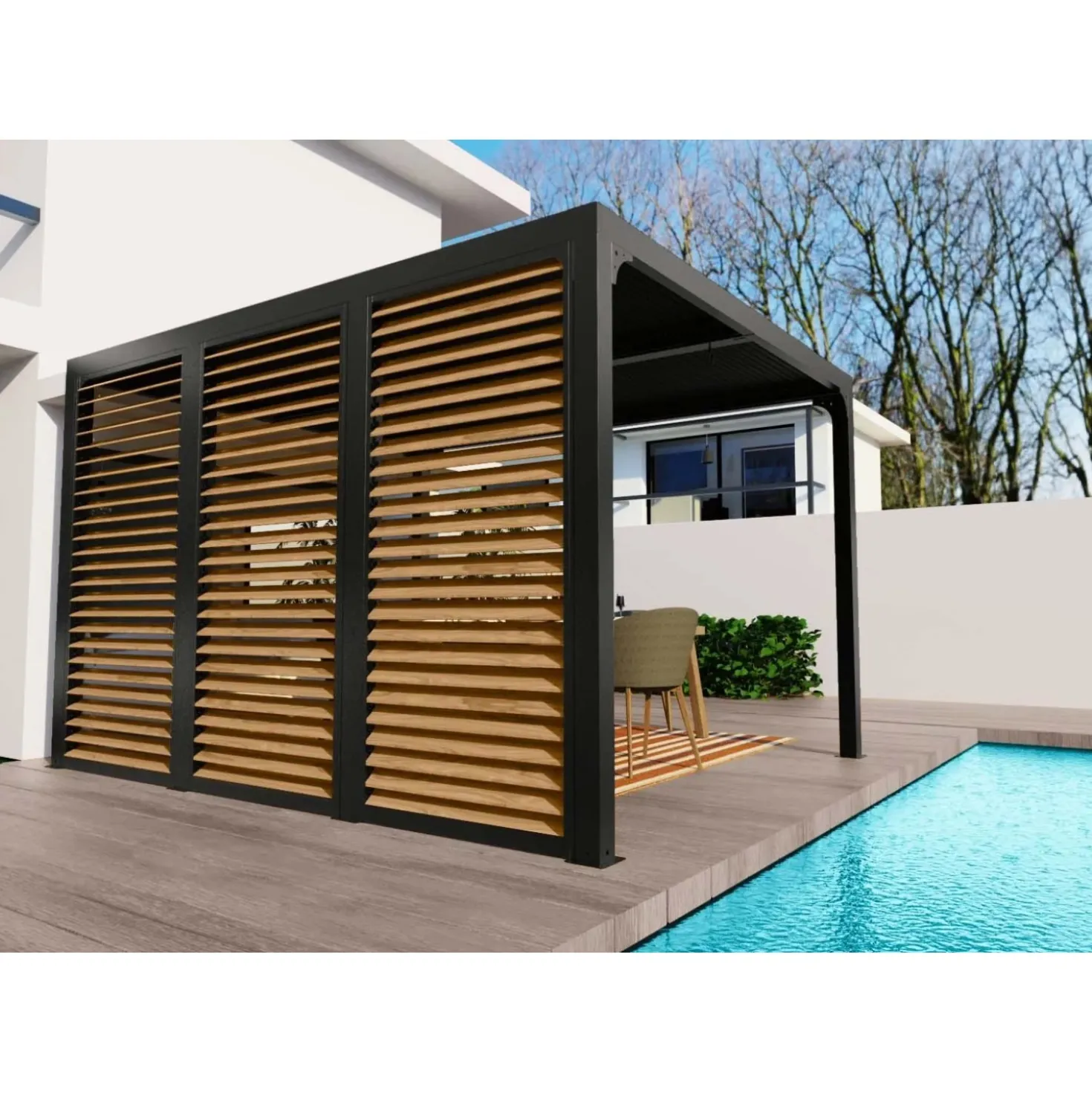 Veneziana in alluminio 360 cm simil legno 3630 e 3660