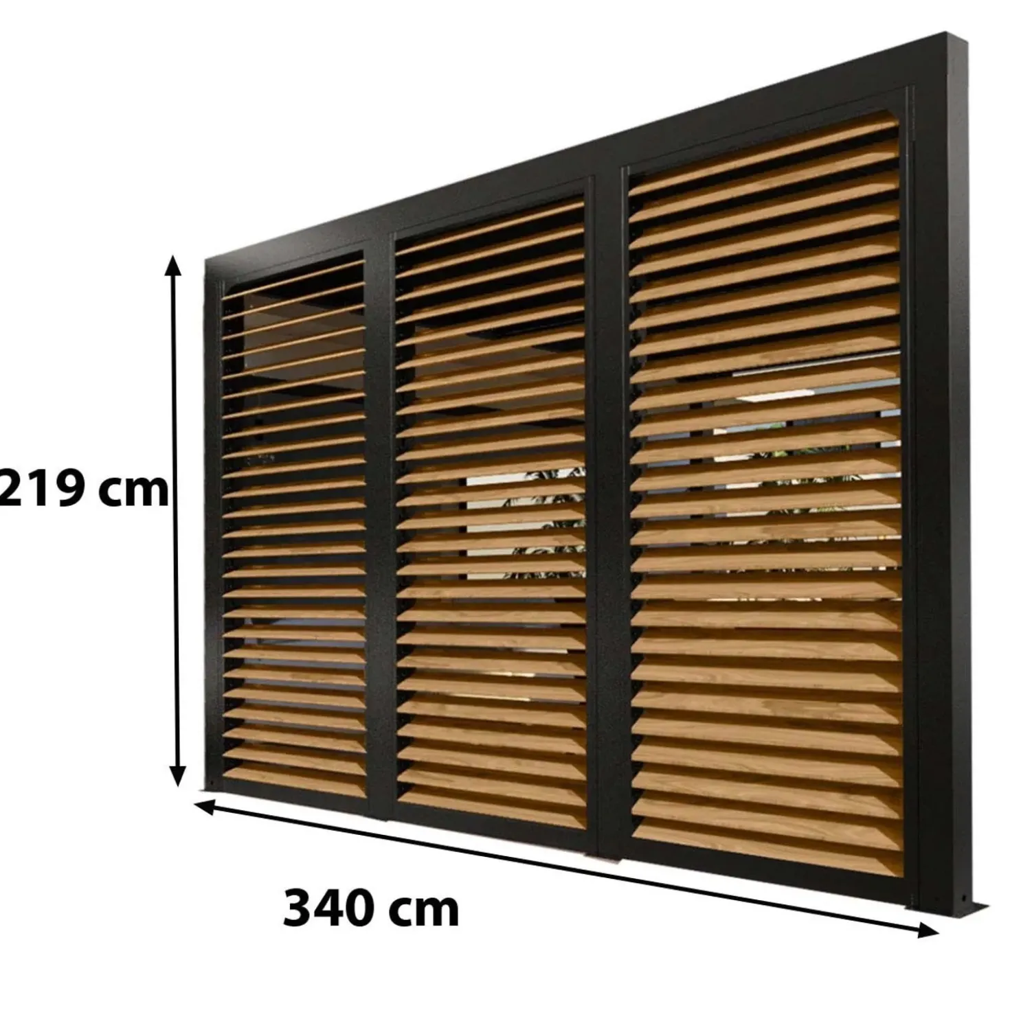 Veneziana in alluminio 360 cm simil legno 3630 e 3660