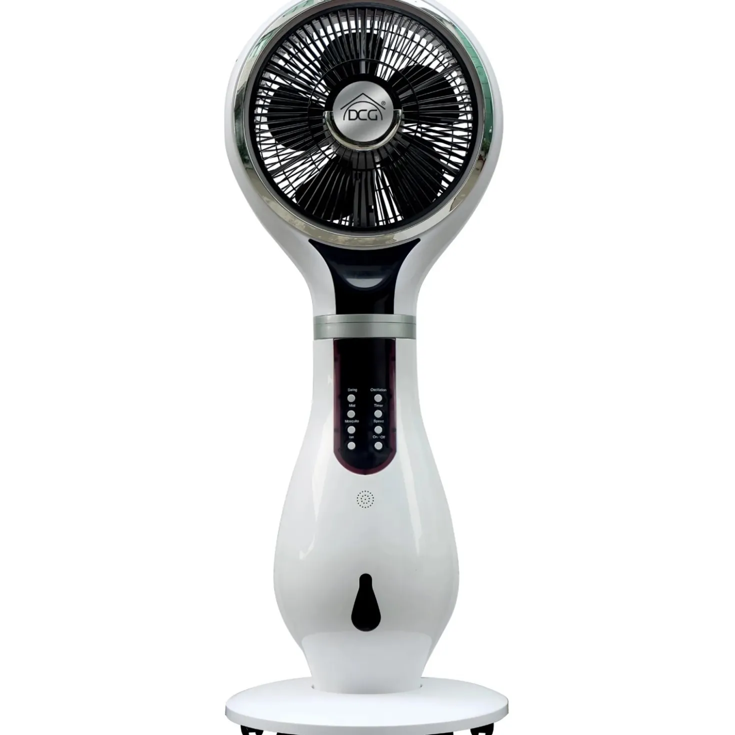 Ventilatore a piantana DCG 5 pale Ø 40 cm bianco