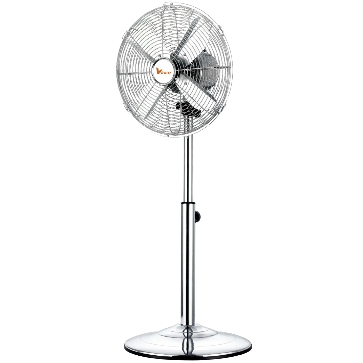 Ventilatore a piantana Vinco 4 pale 40 cm acciaio cromato