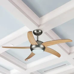 Ventilatore a soffitto 5 pale Ø 132 cm frassino