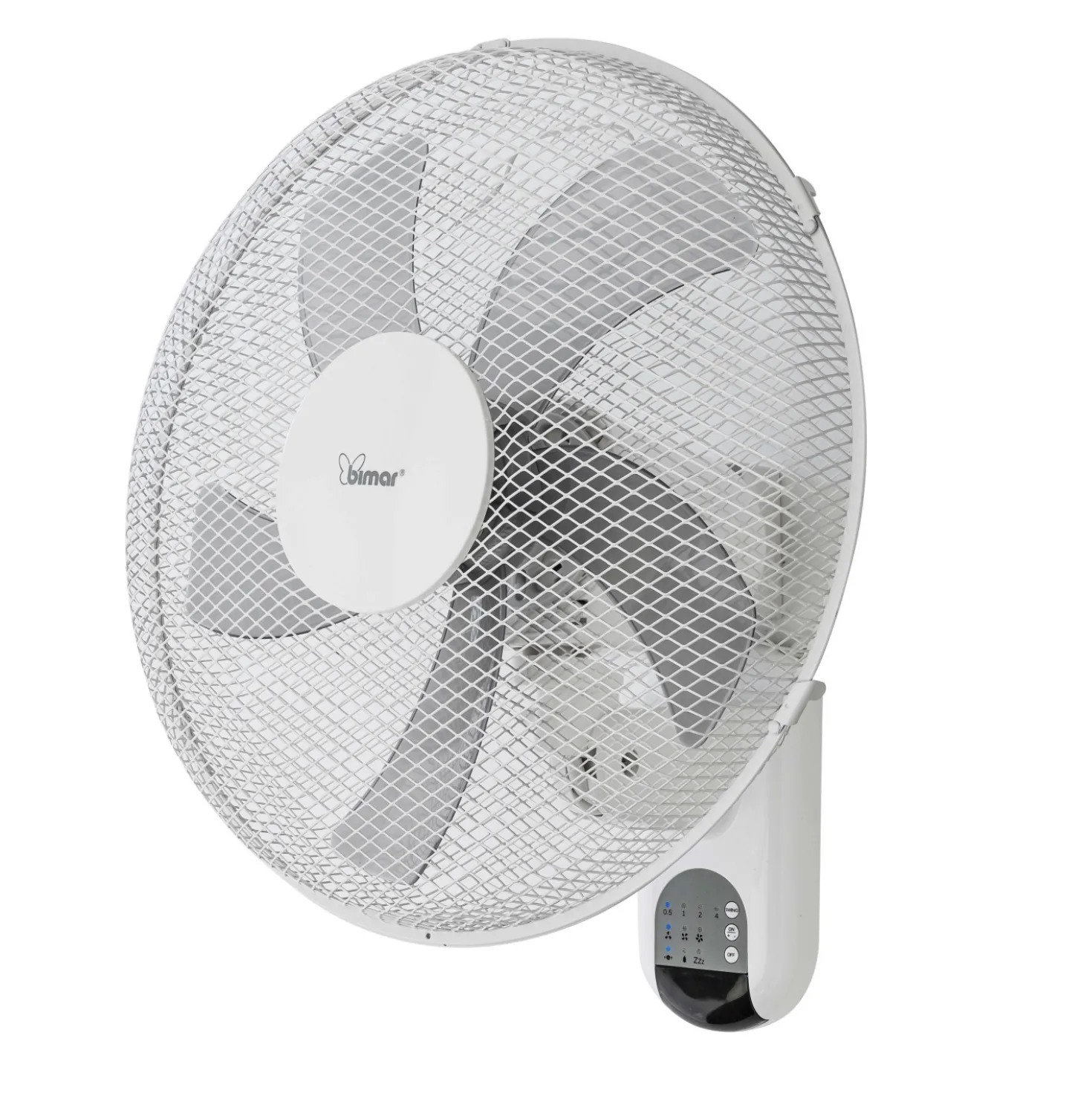 Ventilatore da parete 5 pale Ø 40 cm bianco