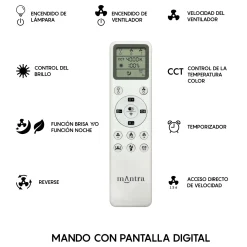 Ventilatore da soffitto con luce LED 24W Flower ventilatore 24W bianco