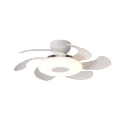 Ventilatore da soffitto con luce LED 24W Flower ventilatore 24W bianco