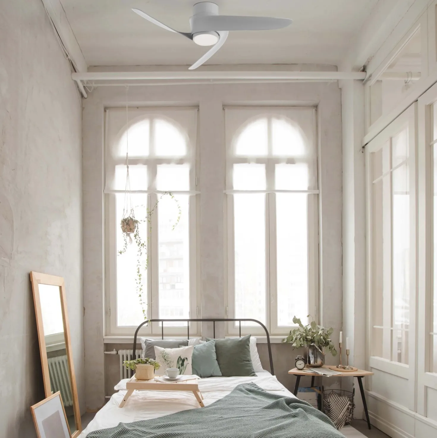 Ventilatore da soffitto con luce LED Groeland 2640 lm 3000/5000 K Ø 79,5x21 cm