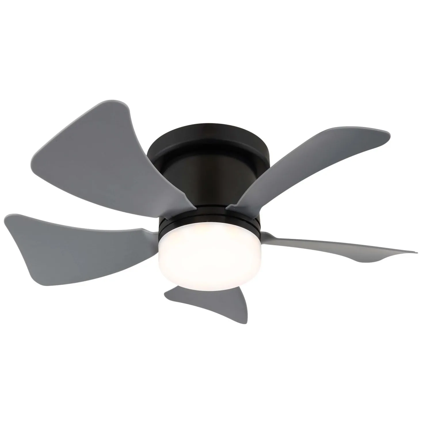 Ventilatore da soffitto con luce LED dimmerabile Ø 40,6 cm grigio