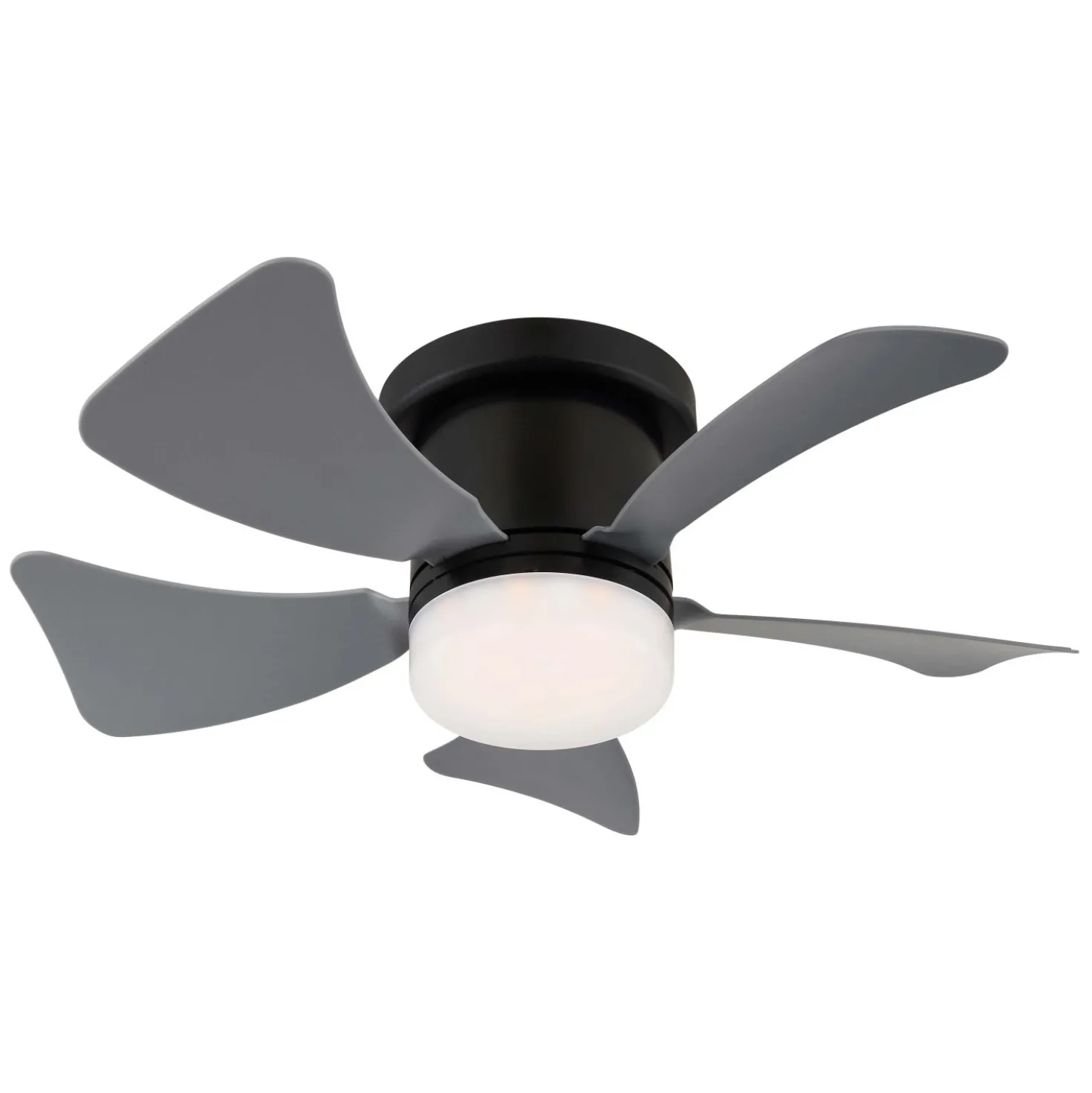 Ventilatore da soffitto con luce LED dimmerabile Ø 40,6 cm grigio