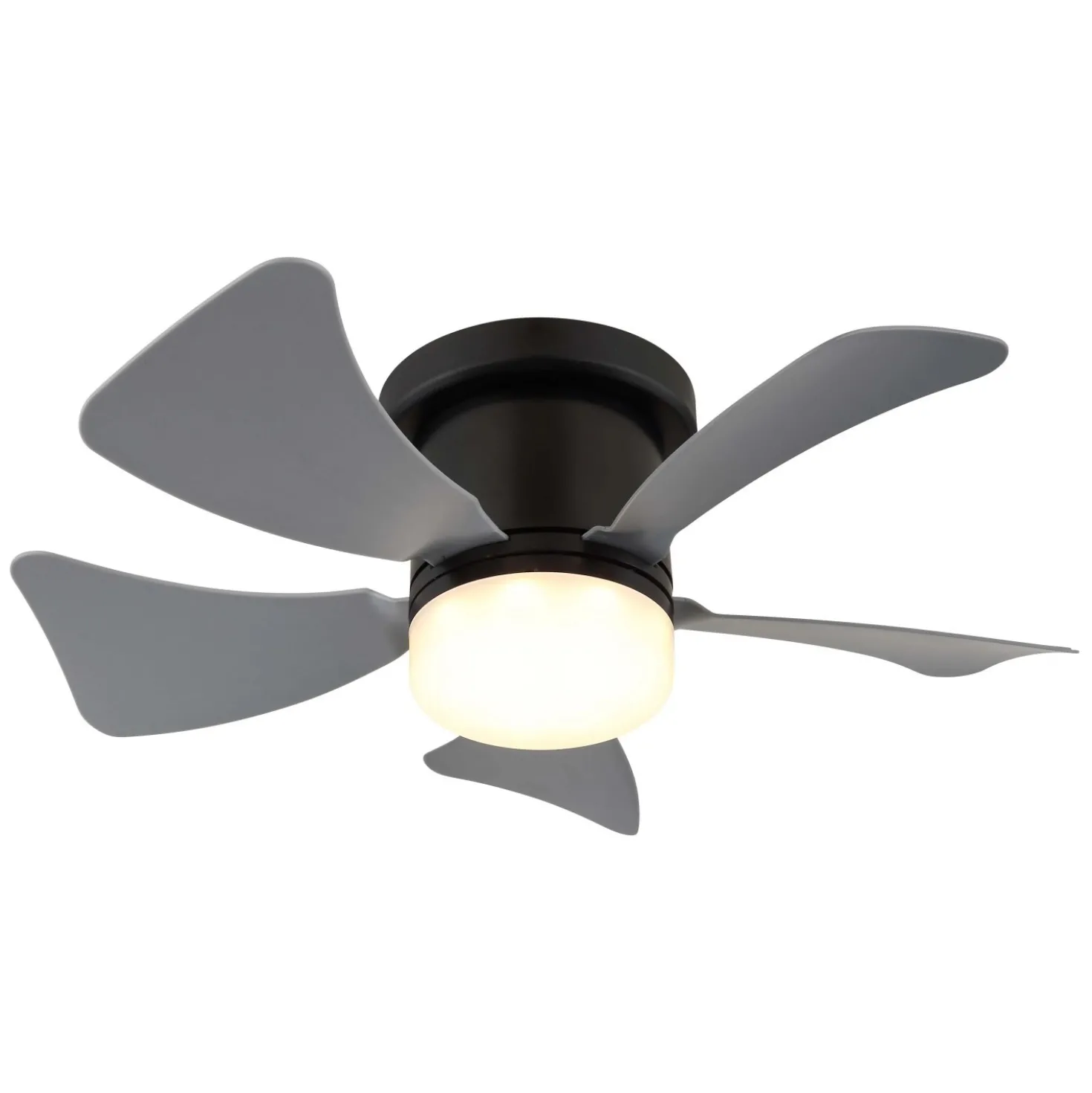 Ventilatore da soffitto con luce LED dimmerabile Ø 40,6 cm grigio