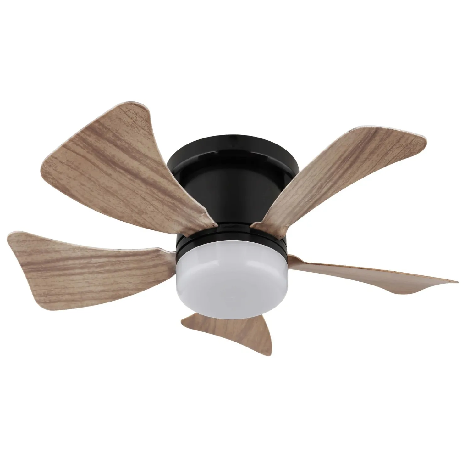 Ventilatore da soffitto con luce LED dimmerabile Ø 40,6 cm eff legno