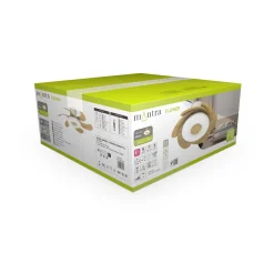 Ventilatore da soffitto luce LED 24W Flower ventilatore 24W bianco/beige