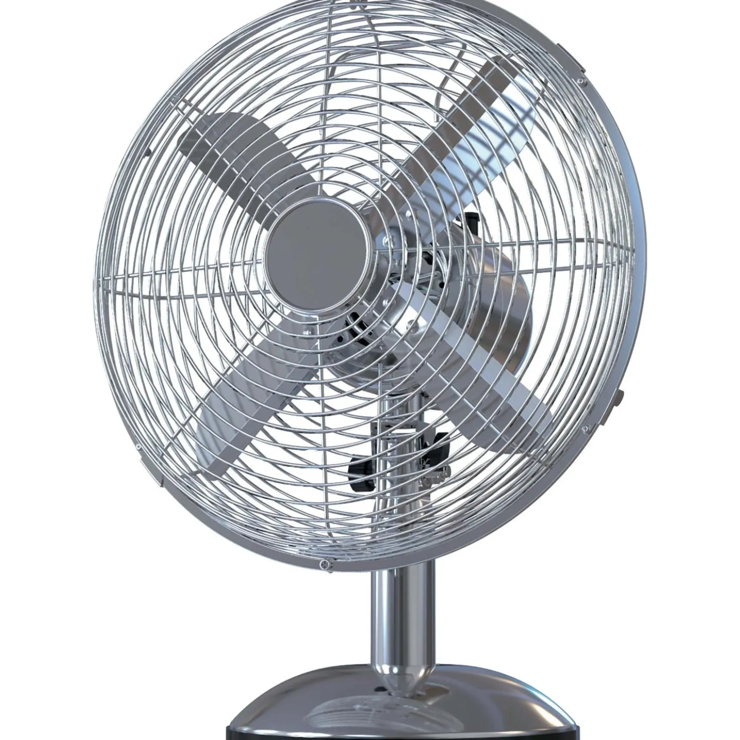 Ventilatore da tavolo 30 cm cromato