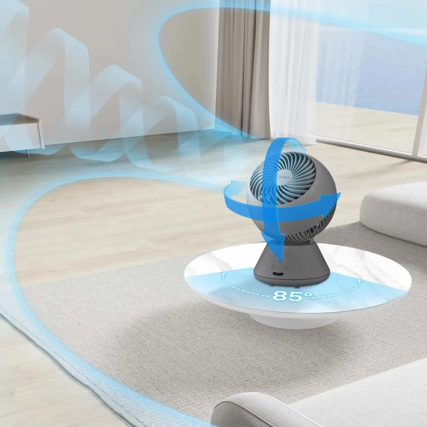 Ventilatore da tavolo 5 pale Midea 3 velocità