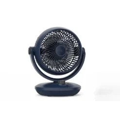 Ventilatore da tavolo 3 pale Ø 20 cm blu/nero