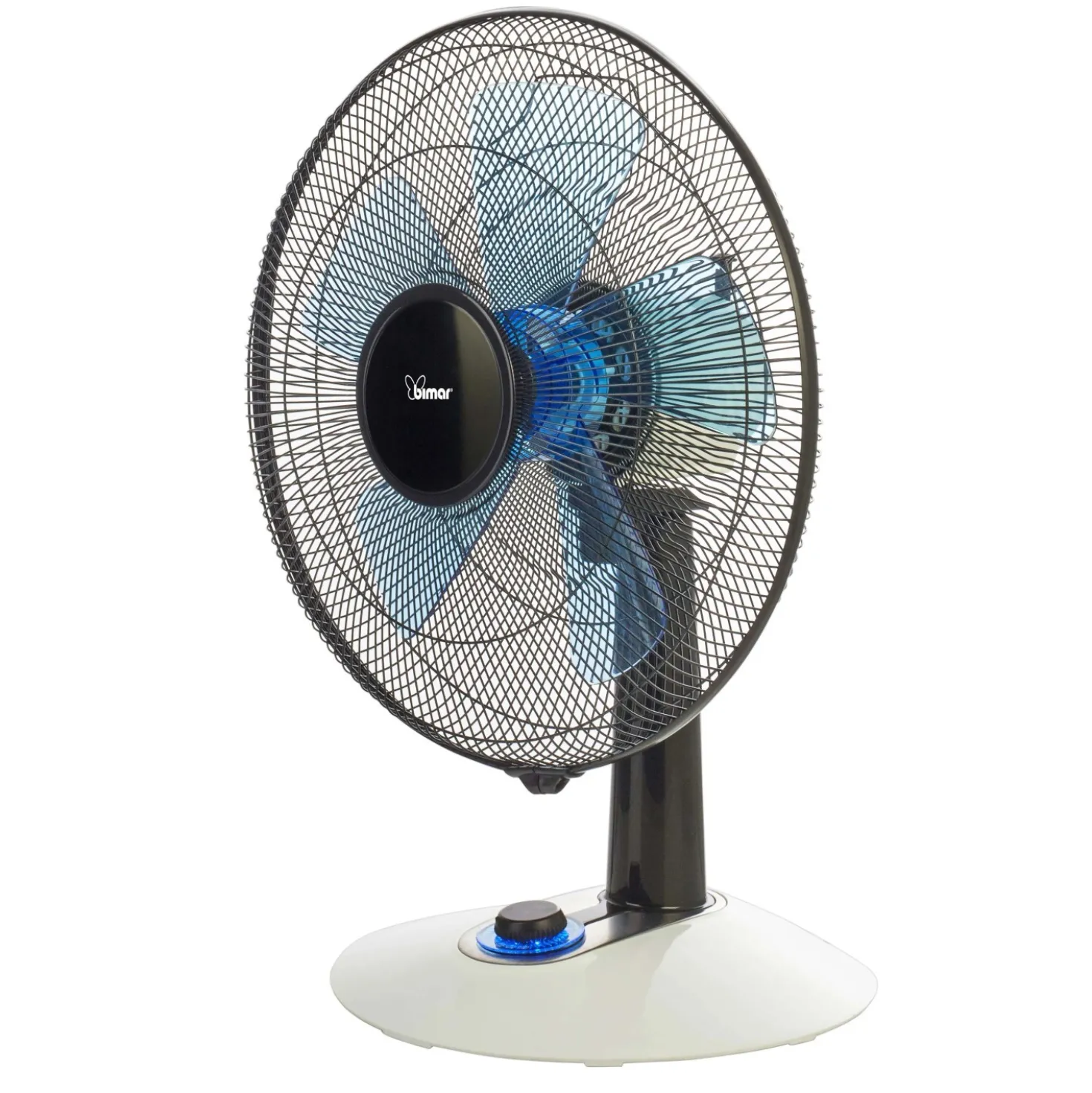 Ventilatore da tavolo 5 pale Ø 40 cm nero/blu
