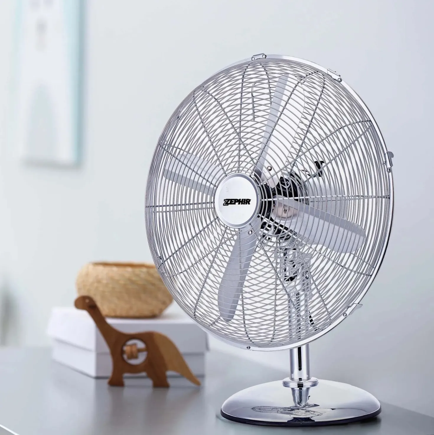 Ventilatore da tavolo cromato Ø 40 cm