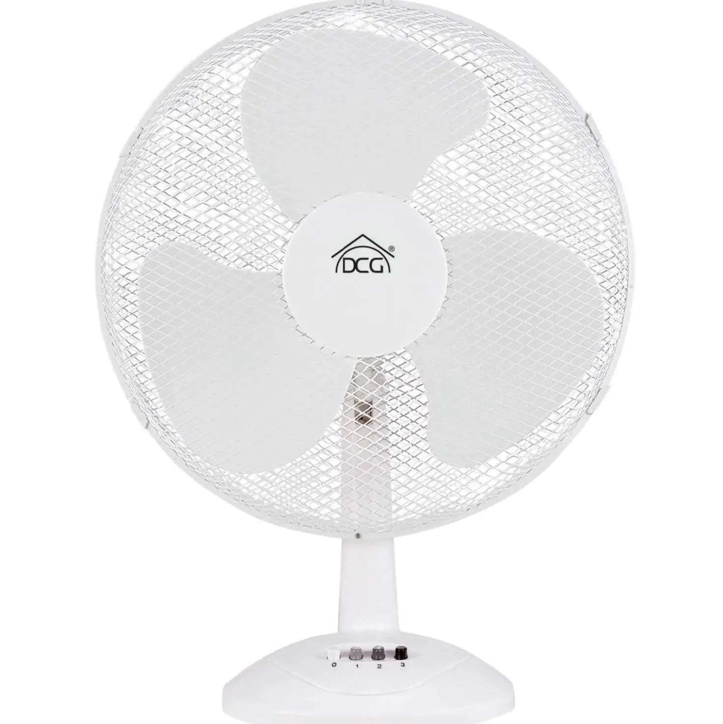 Ventilatore da tavolo DCG 3 pale Ø 40 cm bianco