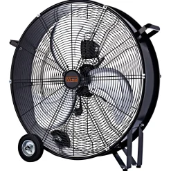 Ventilatore da terra 3 pale Ø 60 cm nero