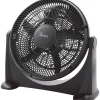 Ventilatore da terra 5 pale Ø 40 cm nero