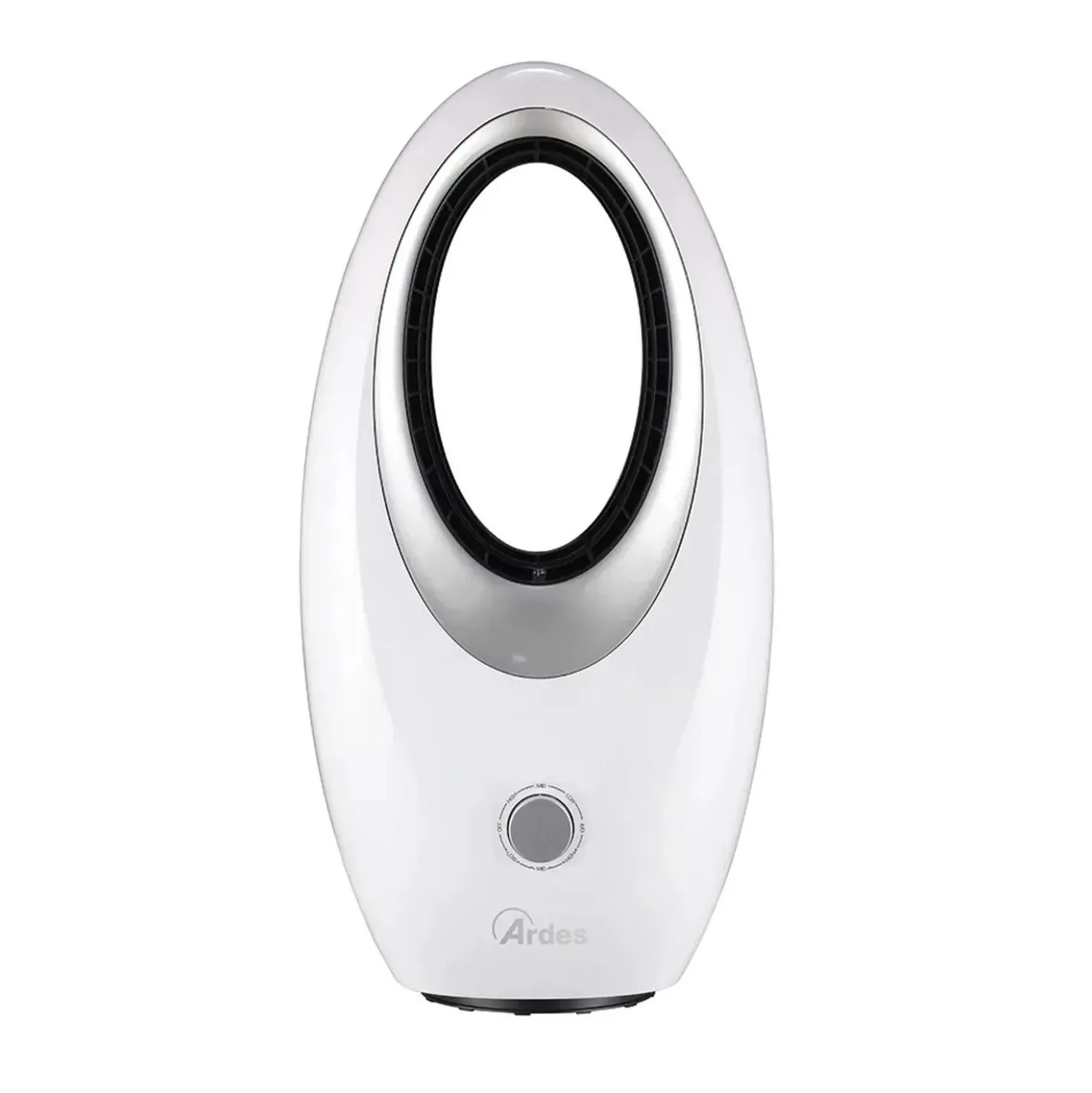 Ventilatore da terra Muna Bladeless senza pale bianco