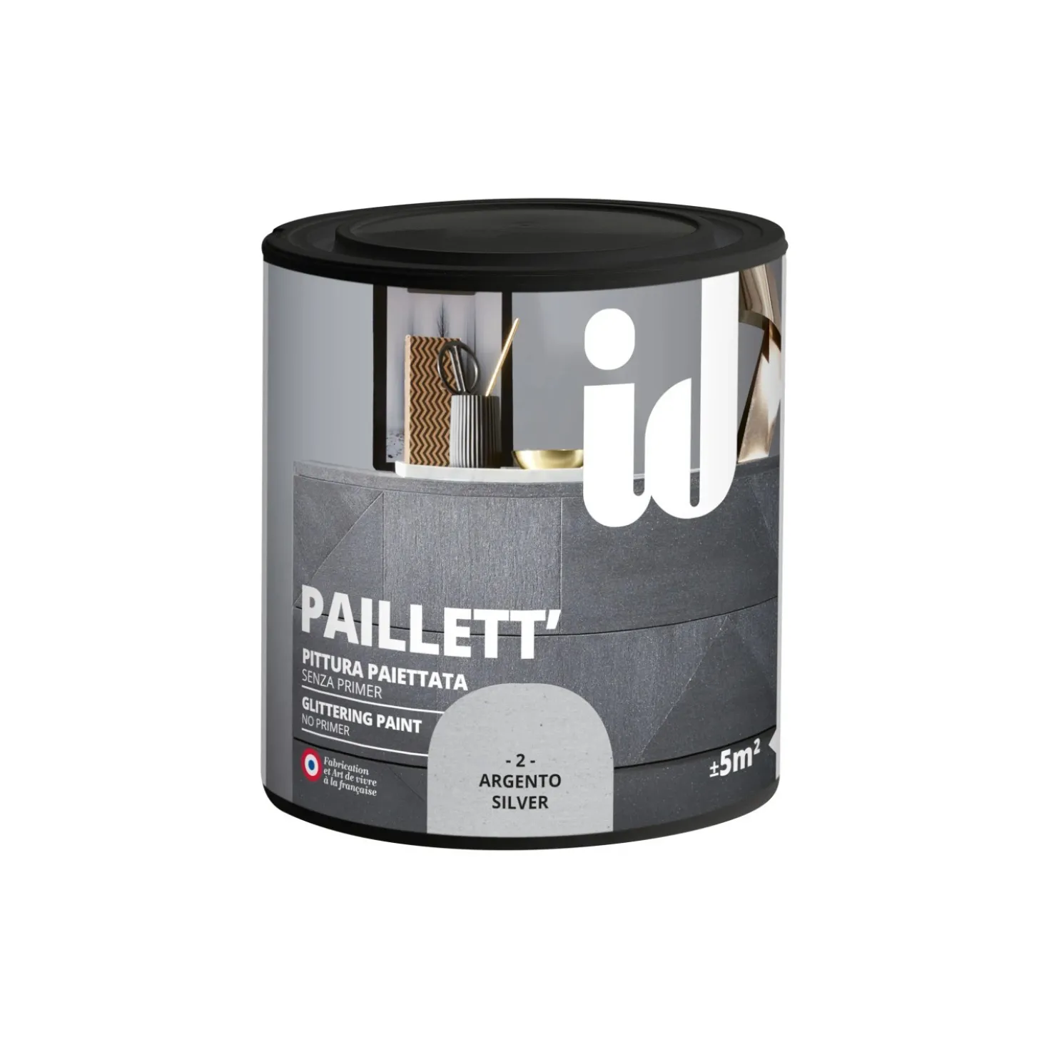 Vernice Paillett 500 ml argento id