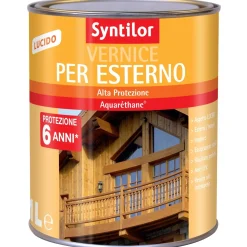 Vernice per esterno Aquaréthane effetto lucido verde 1 l