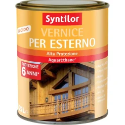Vernice per esterno Aquaréthane effetto lucido bianco 0,25 l